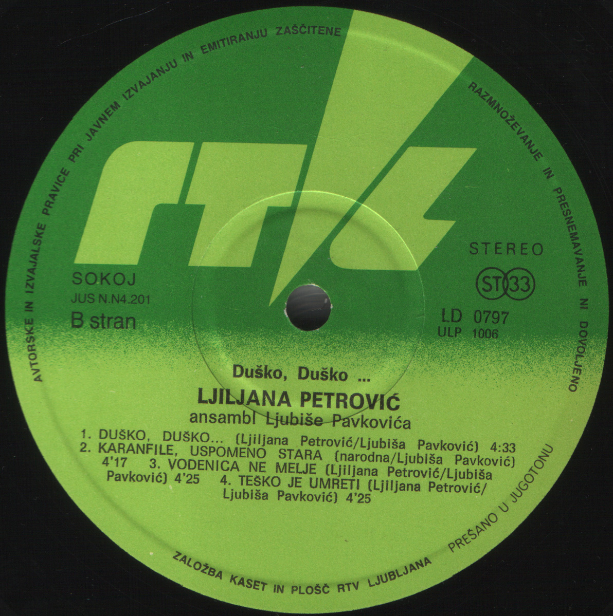 Ljiljana Petrovic 1982 B