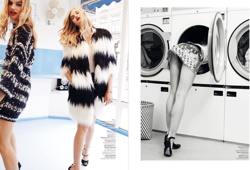 lofficiel washing laundromat fashion shoot 2
