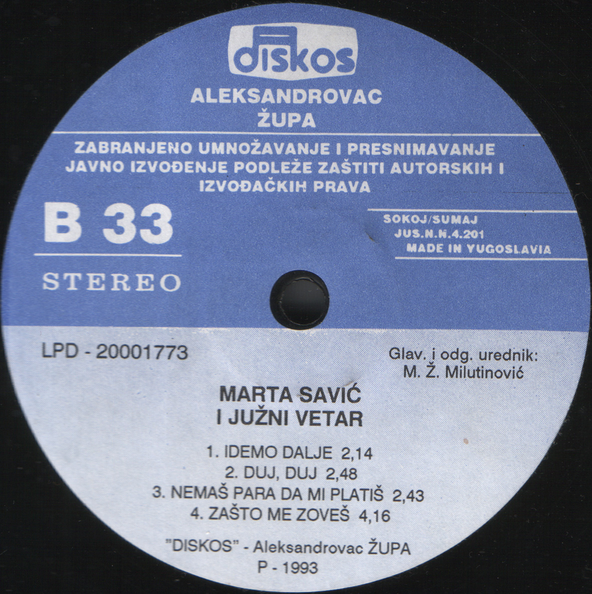 Marta Savic 1993 B