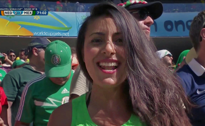 beautiful mexican girl world cup 2014
