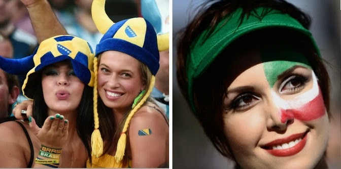 Bosnia and mexcio hottest world cup fans