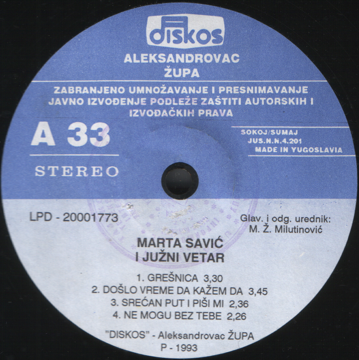Marta Savic 1993 A