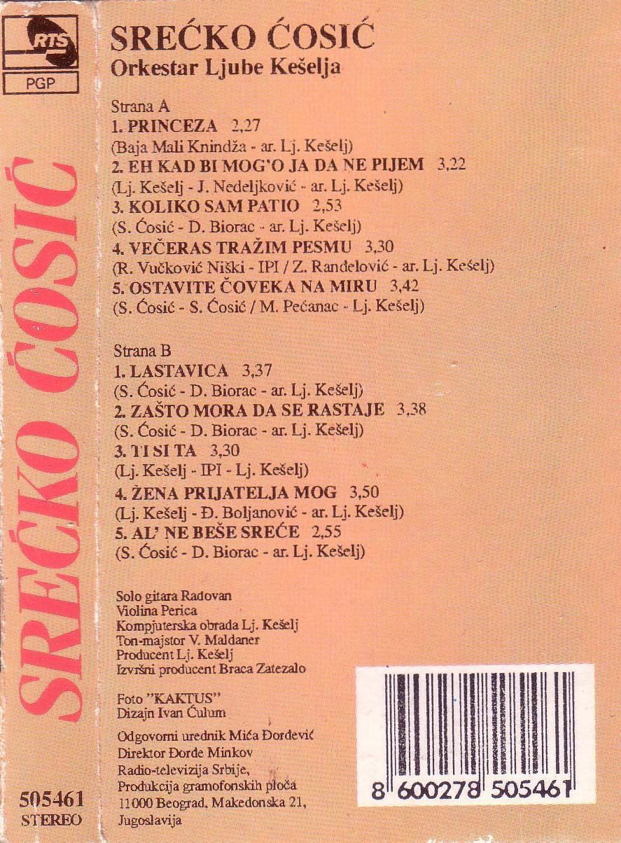 Srecko Cosic 1994 Zadnja