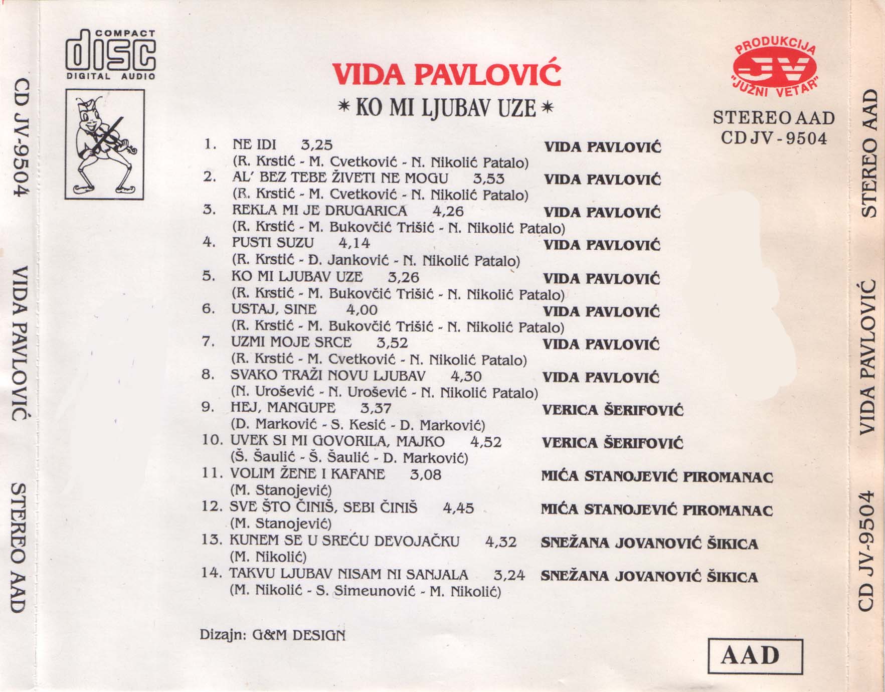 Vida Pavlovic 1995 Zadnja 2
