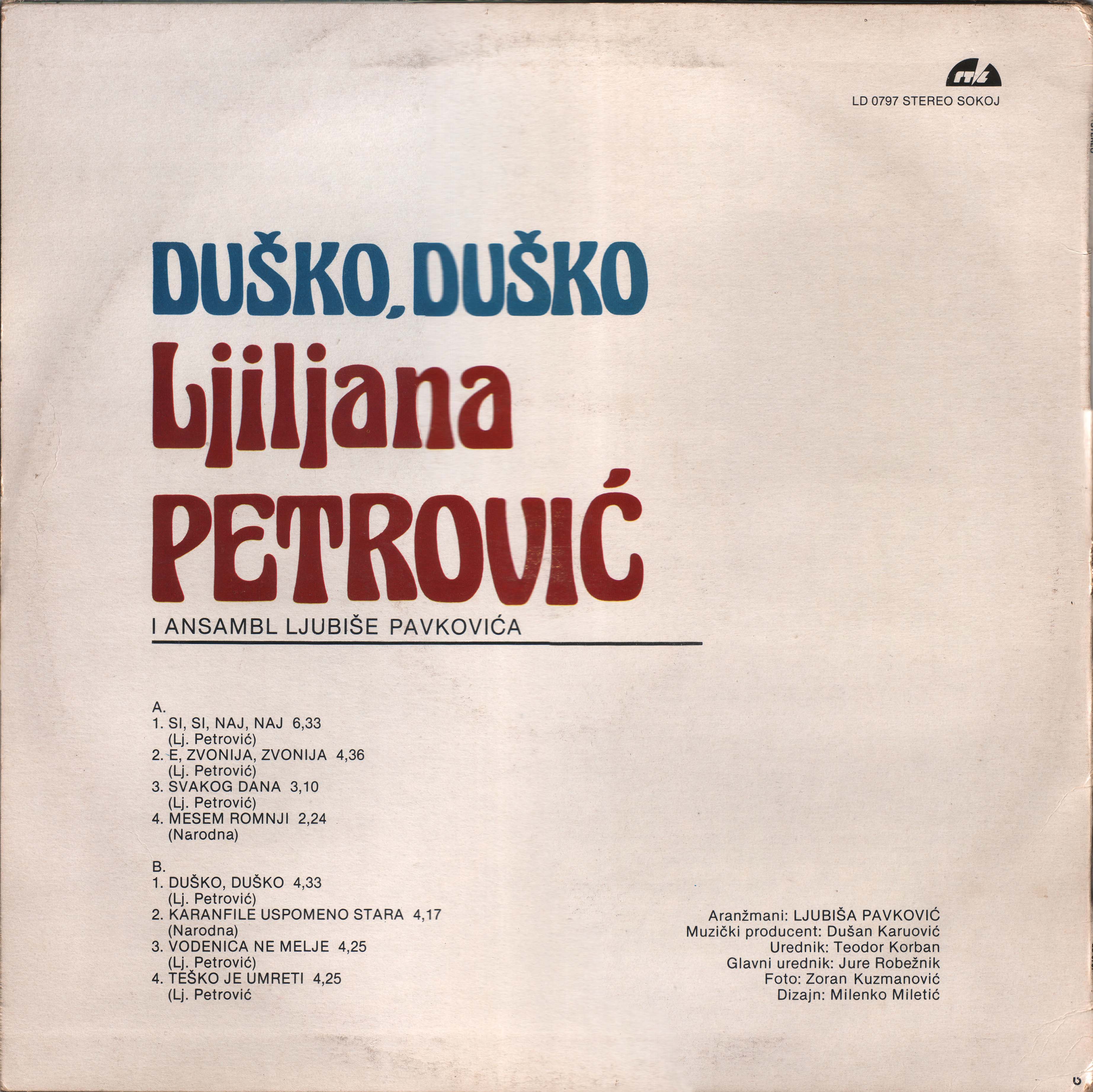 Ljiljana Petrovic 1982 Z 1