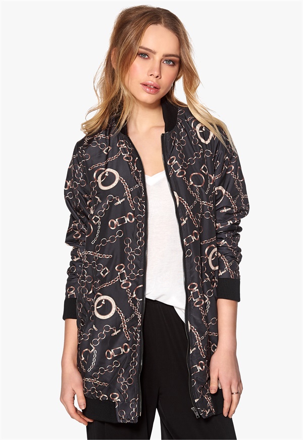 sisters point dain jacket black chain