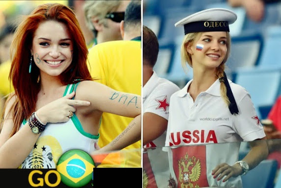 Russian Hot Girl in world cup