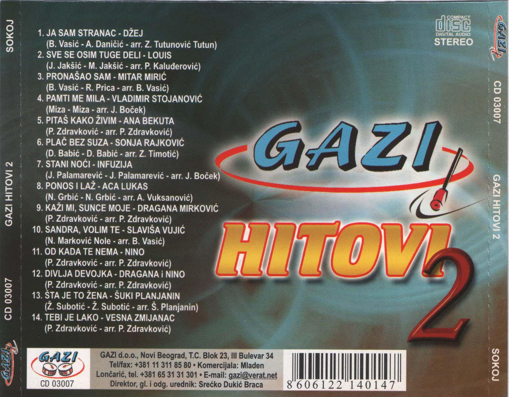 Gazi Hitovi 2 2002 Zadnja