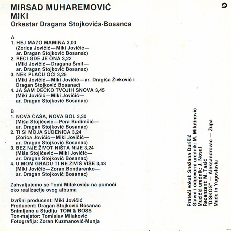 Mirsad Muharemovic Miki 1989 unutrasnja